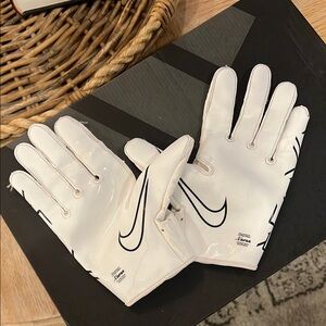 White Nike Sports Gloves